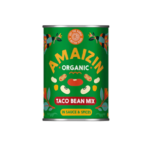 Amaizin Organic Taco Bean Mix (tin) 400g
