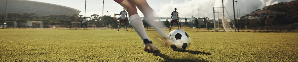 Soccer, sports game and team training workout for South Africa football competition on sport field