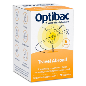 Optibac Travel Abroad Probiotic 20 Vegicaps
