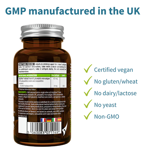 Igennus Astaxanthin Complex 90 vegan softgel capsules - Image 2