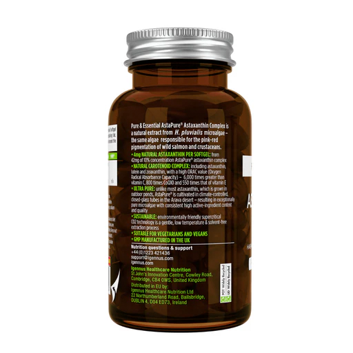 Igennus Astaxanthin Complex 90 vegan softgel capsules - Image 3