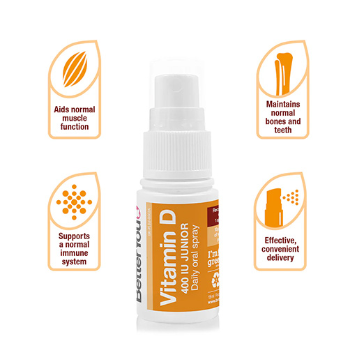 BetterYou Vitamin D 400 IU Junior Daily Oral Spray - Image 2