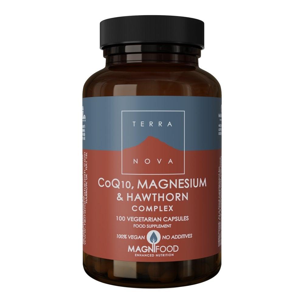 Terranova CoQ10 Magnesium & Hawthorn Complex 100 vegicaps